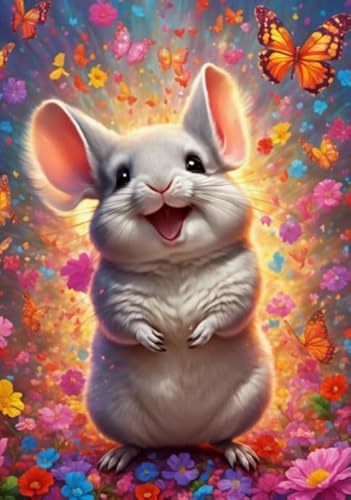 1000 Stück Puzzles - Animal Chinchillas Posters - Colorful Puzzle - Gedächtnis Spiele Für Erwachsene - Lernspielzeug Für Familien - Px499Qz von Schwagebo