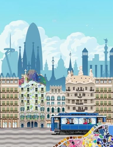 1000 Stück - Spain City Travel Kunst Posters - Buntes Puzzle - Dekompressions Spiel Für Erwachsene -Gedächtnis-Kognitions-Spiele - Px347Qz von Schwagebo