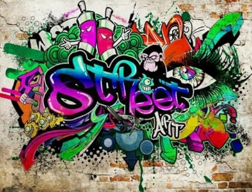 1000 Teile,Street Graffiti Kunst Abstract Plakat,Buntes Puzzle,Irregulär Kunst Puzzle,Personalisiertes Spielzeug Für Kinder,Personalisiertes Herausforderungs Spielzeug Für Erwachsene Ja403Zp von Schwagebo