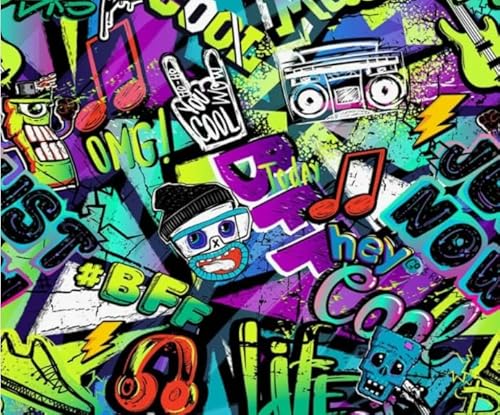 1000 Teile,Street Graffiti Kunst Abstract Plakat,Buntes Puzzle,Irregulär Kunst Puzzle,Personalisiertes Spielzeug Für Kinder,Personalisiertes Herausforderungs Spielzeug Für Erwachsene Ja405Zp von Schwagebo
