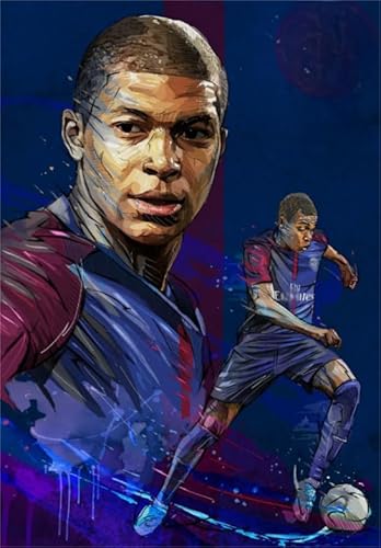 1000 Teile - Adult Stress Relief Spielzeug - French Soccer Spieler 10 Plakate - Abstrakte Kunst Puzzle - Gedächtnis Spiele Für Ältere Menschen Yp08Zk von Schwagebo