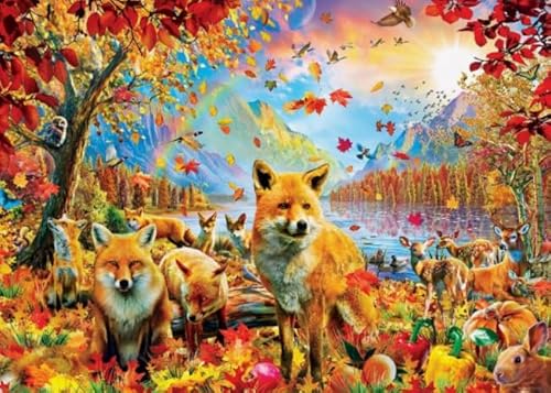 1000 Teile - Animal Foxs Kunst Plakats - Buntes Puzzle - Irregulär Kunst Puzzle - Personalisiertes Spielzeug Für Kinder - Spiele Für Die Bildung Ja161Zp 1000 Teile - Animal Foxs Kunst Plakats - Buntes Puzzle - Irregulär Kunst Puzzle - Personalisiertes Spielzeug Für Kinder - Spiele Für Die Bildung Ja161Zp von Schwagebo