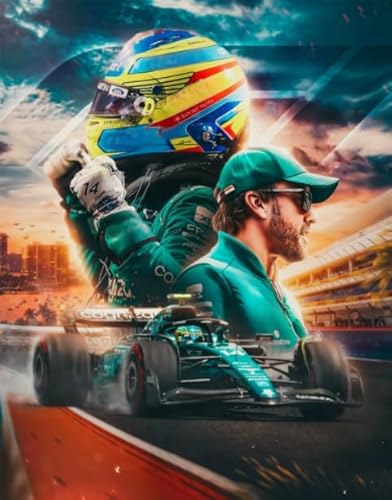 1000 Teile - F1 Racings Plakate - Bunte Puzzle - Irregulär Puzzle Pieces - Lustiges Personalisiertes Spielzeug - Lernspiel Für Erwachsene Yp85Zk von Schwagebo