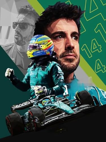 1000 Teile - F1 Racings Plakate - Bunte Puzzle - Irregulär Puzzle Pieces - Lustiges Personalisiertes Spielzeug - Lernspiel Für Erwachsene Yp86Zk von Schwagebo