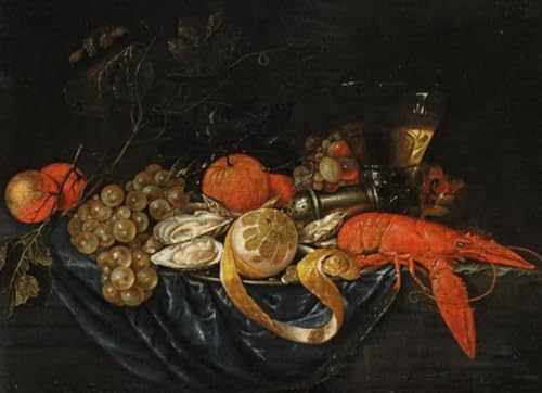 1000 Teile - Pieter Claesz Malerei - Lernspielzeug Für Kinder - Familien Spiele Zur Stressreduzierung - Adults Puzzles Herausforderung Spiel Yp52Zk von Schwagebo
