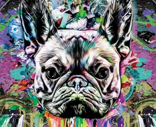 1000 Teile Puzzle,Bulldogs Plakats,Für Lernspielzeug Für Erwachsene,Buntes Abstract Puzzle,Spiele Zum Stressabbau In Der Familie Ja468Zp von Schwagebo