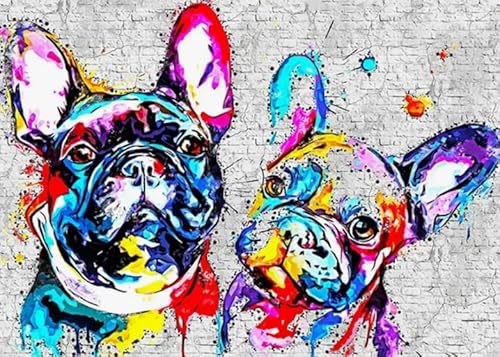 1000 Teile Puzzle,Bulldogs Plakats,Für Lernspielzeug Für Erwachsene,Buntes Abstract Puzzle,Spiele Zum Stressabbau In Der Familie Ja469Zp von Schwagebo