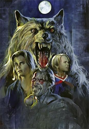 1000 Teile Puzzle，Horror Film Werewolfs Londonss Plakat, Stressabbau-Spiel Für Erwachsene Kunst Bild, Familien Spiele Zur Stressreduzierung, Yp382Zk von Schwagebo