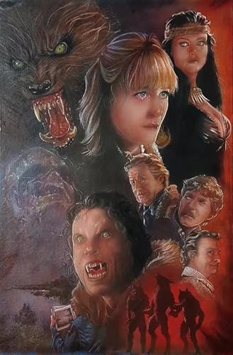1000 Teile Puzzle，Horror Film Werewolfs Londonss Plakat, Stressabbau-Spiel Für Erwachsene Kunst Bild, Familien Spiele Zur Stressreduzierung, Yp383Zk von Schwagebo