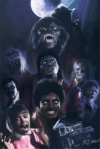 1000 Teile Puzzle，Horror Film Werewolfs Londonss Plakat, Stressabbau-Spiel Für Erwachsene Kunst Bild, Familien Spiele Zur Stressreduzierung, Yp386Zk von Schwagebo