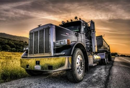 1000 Teile Puzzle，Trucks Plakats,Puzzle,Erwachsene Familien-Memory-Spiele,Für Die Älteren Bildungspapier Kunst Plakat Ja391Zp von Schwagebo