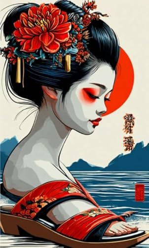 1000 Teile Puzzle - Japanese Geishas Retro Poster - Gedächtnis- Und Wahrnehmungs Spiele Für Ältere Menschen - Für Spiele Zur Stressreduzierung Für Die Ganze Familie - Zuhause Dekoration Kw263Zw von Schwagebo