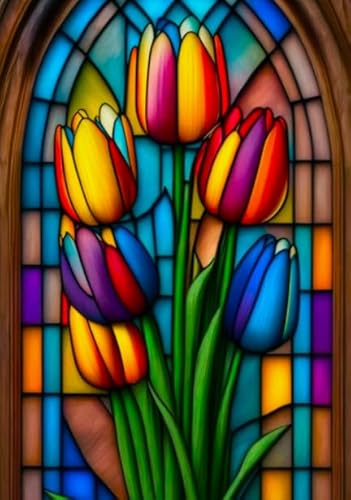 1000 Teile Puzzle - Tulips Color Bilder of Flowers and Plants - Für Zuhause Dekoration - Spielzeug Zum Stressabbau Für Erwachsene Und Familien - Spaß-Herausfürderungs Spielzeug Für Erwachsene Kw23Zw von Schwagebo