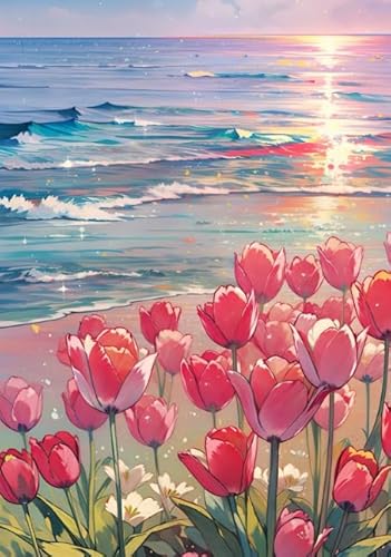 1000 Teile Puzzle - Tulips Color Bilder of Flowers and Plants - Für Zuhause Dekoration - Spielzeug Zum Stressabbau Für Erwachsene Und Familien - Spaß-Herausfürderungs Spielzeug Für Erwachsene Kw26Zw von Schwagebo