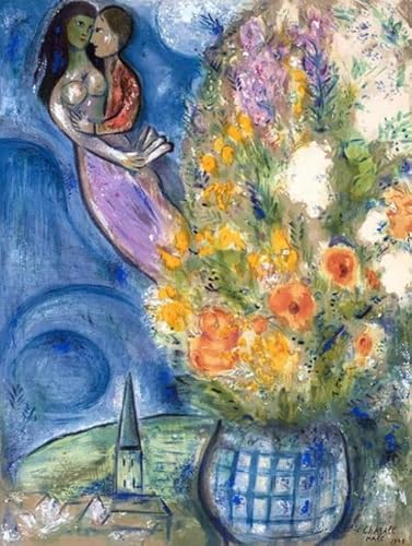 1000 Teile Puzzles,Chagalls Abstract Painting,Erwachsene Familie Puzzle Challenge Toy,Senioren-Memory-Spiel,Wand Kunst Dekoration Ja516Zp von Schwagebo