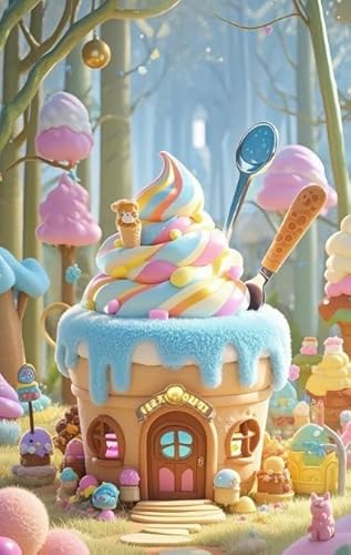 1000 Teile Puzzles - Ice Cream Color Bilder - Personalisiertes Puzzle Spielzeug Für Erwachsene - Für Familienspaß Und Herausfürderndes Spielzeug - Wand Kunst Dekoration Kw9Zw von Schwagebo
