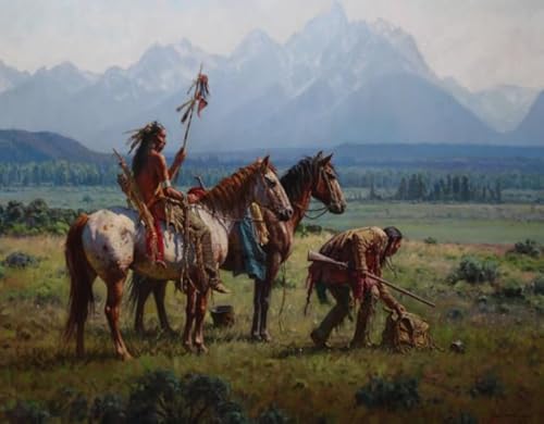 1000 Teile Puzzles - Nativess India Landscapes Painting - Abstrakte Kunst-Puzzle - Gedächtnis Spiele Für Erwachsene - Familie Stress Relief Spielzeug Ja336Zp von Schwagebo
