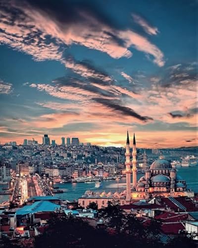 1000 Teile - Turkiye City Scapes Plakats - Lernspielzeug Für Kinder - Spiele Zum Stressabbau In Der Familie - Erwachsene Puzzles Challenge Spiel Ja180Zp von Schwagebo