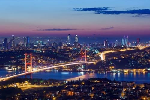 1000 Teile - Turkiye City Scapes Plakats - Lernspielzeug Für Kinder - Spiele Zum Stressabbau In Der Familie - Erwachsene Puzzles Challenge Spiel Ja182Zp von Schwagebo