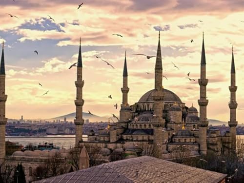 1000 Teile - Turkiye City Scapes Plakats - Lernspielzeug Für Kinder - Spiele Zum Stressabbau In Der Familie - Erwachsene Puzzles Challenge Spiel Ja183Zp von Schwagebo