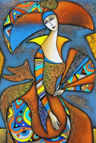 Abstrakte Kunst Geometrys Paintings - Für Stressabbau-Spiel Für Erwachsene, Kunstbild - Puzzle 1000 Teile - Buntes, Schwieriges Puzzle - Wand Kunst Dekoration Kw398Zw von Schwagebo