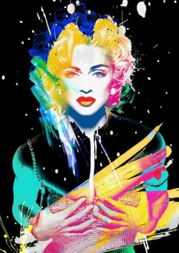 Art Puzzles - Classic Singers Madonnass Posters Memory-Spiels Für Adults - Spielzeug Zum Stressabbau Für Die Ganze Familie - Puzzle 1000 Stück Gifts - Sk193Zp von Schwagebo