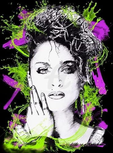 Art Puzzles - Classic Singers Madonnass Posters Memory-Spiels Für Adults - Spielzeug Zum Stressabbau Für Die Ganze Familie - Puzzle 1000 Stück Gifts - Sk196Zp von Schwagebo