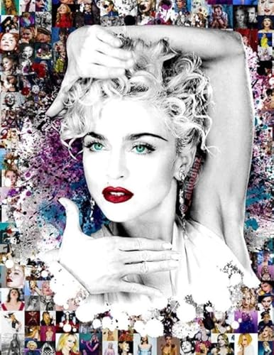 Art Puzzles - Classic Singers Madonnass Posters Memory-Spiels Für Adults - Spielzeug Zum Stressabbau Für Die Ganze Familie - Puzzle 1000 Stück Gifts - Sk197Zp von Schwagebo