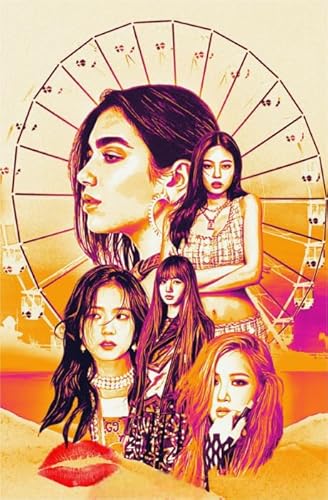Art Puzzles - Korea Group Band Blackpinks Posters - Memory-Spiels Für Adults - Spielzeug Für Die Ganze Familie - Schlafzimmer Dekor - 1000 Stück Puzzle Gifts - Sk369Zp von Schwagebo
