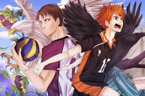 Colourful Puzzle - Classic Japanese Animes Haikyuu!! Posters - Memory-Spiels Für Adults - Spielzeug Zum Stressabbau Für Die Ganze Familie - Puzzles 1000 Stück Gifts - Sk221Zp von Schwagebo
