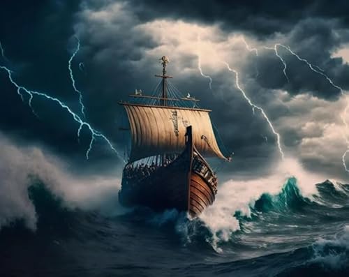 Colourful Unregelmäßiges Puzzle - Ship Painting Posters - - Spiele Zur Stres Sreduzierung Für Die Ganze Familie - Heraus Fürderungs Spiel Für Erwachsene Gifts - 1000 Stück Puzzle - Sk251Zp von Schwagebo