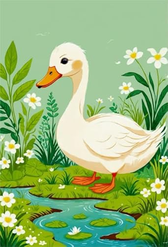 Ducks Animal Posters Oil Painting, Bunt, 1000 Teile Puzzles, Personalisiertes Puzzle Spielzeug Für Erwachsene, Für Familienspaß Und Herausfürderndes Spielzeug Art Bilder Kw588Zw von Schwagebo