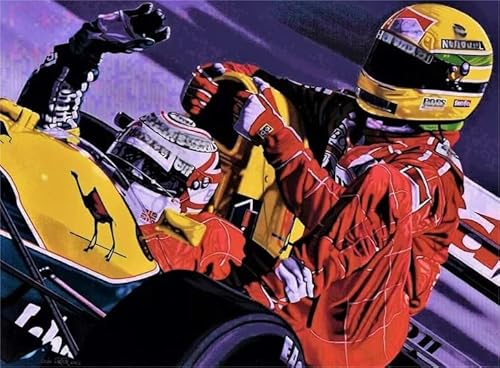 F1 Racings Poster Picture - Puzzle 1000 Teile - Wand Kunst Dekoration - Personalisiertes Herausforderungsspielzeug Für Erwachsene - Familienspaß-Herausforderungs Spielzeug Kw431Zw von Schwagebo
