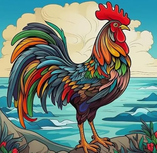 Farm chickenss Poster Picture - Puzzle 1000 Teile - Für Puzzle Spielzeug Zum Stressabbau Für Erwachsene Und Familien - Wand Kunst Dekoration - Familienspaß-Herausforderungs Spielzeug Kw551Zw von Schwagebo