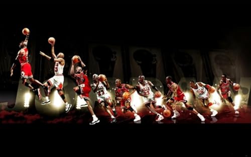 Irregular Art Puzzles - Basketball Player 23 Posters - Memory-Spiels Für Adults - Spielzeug Für Die Ganze Familie - Wand Dekoration - 1000 Stück Puzzle - Sk58Zp von Schwagebo