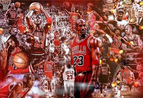 Irregular Art Puzzles - Basketball Player 23 Posters - Memory-Spiels Für Adults - Spielzeug Für Die Ganze Familie - Wand Dekoration - 1000 Stück Puzzle - Sk61Zp von Schwagebo