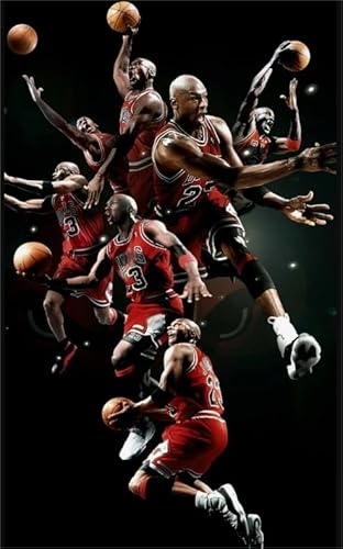 Irregular Art Puzzles - Basketball Player 23 Posters - Memory-Spiels Für Adults - Spielzeug Für Die Ganze Familie - Wand Dekoration - 1000 Stück Puzzle - Sk63Zp von Schwagebo
