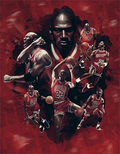 Irregular Art Puzzles - Basketball Player 23 Posters - Memory-Spiels Für Adults - Spielzeug Für Die Ganze Familie - Wand Dekoration - 1000 Stück Puzzle - Sk64Zp von Schwagebo