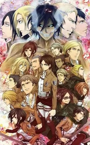 Japanese Animes On Titanss Eren.Jaeger - 1000 Teile - Irregulär Puzzle - Lernspielzeug Für Kinder - Wand Kunst Gifts Yp227Zk von Schwagebo