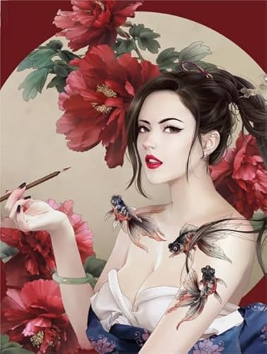 Japanese Geishas Kunst Plakat - Für Lernspielzeug Für Erwachsene - 1000 Teile - Bunte Puzzle - Irregulär Puzzle Memory-Spiel Yp126Zk von Schwagebo