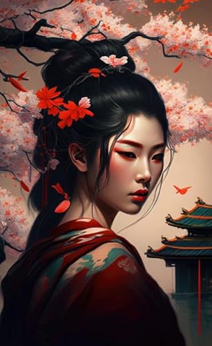 Japanese Geishas Kunst Plakat - Für Lernspielzeug Für Erwachsene - 1000 Teile - Bunte Puzzle - Irregulär Puzzle Memory-Spiel Yp128Zk von Schwagebo