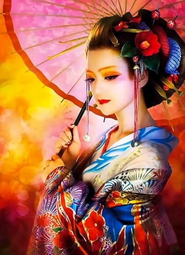 Japanisch Geishas Umbrellas Plakats - 1000 Teile Kunst Puzzle - Personalisiertes Herausforderungs Spielzeug Für Erwachsene - Personalisiertes Herausforderungs Spielzeug Für Erwachsene Ja355Zp von Schwagebo
