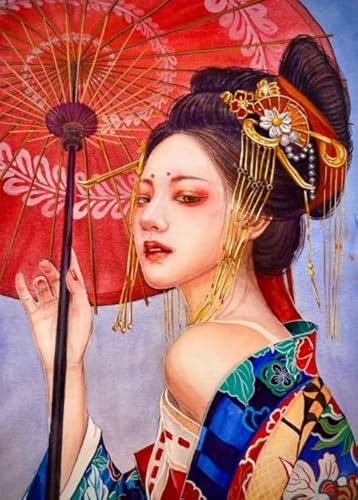 Japanisch Geishas Umbrellas Plakats - 1000 Teile Kunst Puzzle - Personalisiertes Herausforderungs Spielzeug Für Erwachsene - Personalisiertes Herausforderungs Spielzeug Für Erwachsene Ja356Zp von Schwagebo
