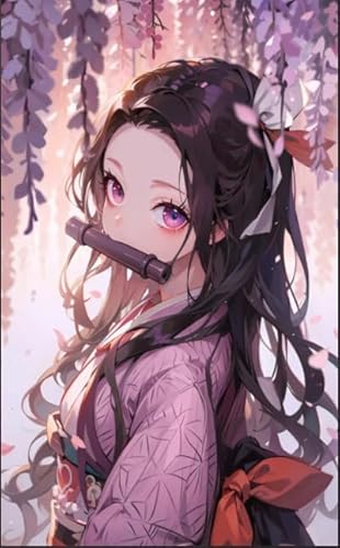 Japanische Animes Demons Nezuko Poster - Puzzle 1000 Teile - Für Lernspielzeug Für Kinder - Lustiges, Personalisiertes Puzzle-Spielzeug Für Erwachsene Kw474Zw von Schwagebo