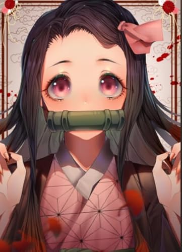 Japanische Animes Demons Nezuko Poster - Puzzle 1000 Teile - Für Lernspielzeug Für Kinder - Lustiges, Personalisiertes Puzzle-Spielzeug Für Erwachsene Kw476Zw von Schwagebo