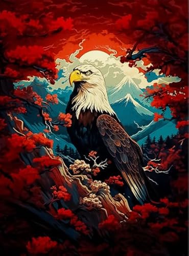 Jigsaws 1000 Stück - Animal Eagless Art Posters - Colorful - Adult Family Puzzle Challenge Toy - Elderly Memory Game - Wand Dekoration Xs482Zp von Schwagebo
