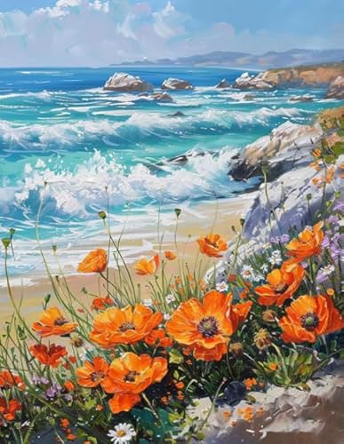 Landscapes Seaside Flowers - 1000 Stück Puzzle - Lernspielzeug Für Kinder - Spiele Zur Stressreduzierung Für Die Ganze Familie - Adults Puzzles Herausforderung Spiel Xs667Zp von Schwagebo