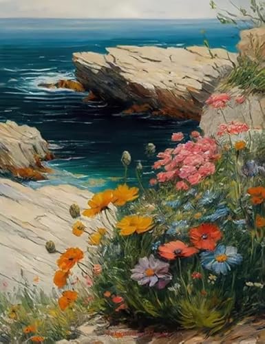 Landscapes Seaside Flowers - 1000 Stück Puzzle - Lernspielzeug Für Kinder - Spiele Zur Stressreduzierung Für Die Ganze Familie - Adults Puzzles Herausforderung Spiel Xs668Zp von Schwagebo