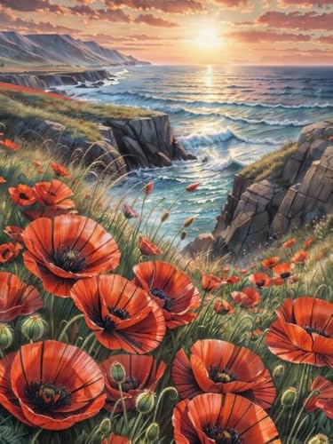 Landscapes Seaside Flowers - 1000 Stück Puzzle - Lernspielzeug Für Kinder - Spiele Zur Stressreduzierung Für Die Ganze Familie - Adults Puzzles Herausforderung Spiel Xs669Zp von Schwagebo