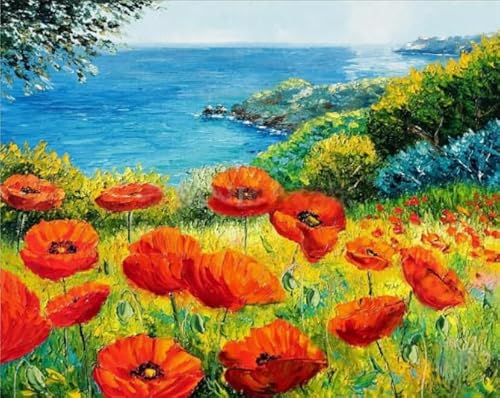 Landscapes Seaside Flowers - 1000 Stück Puzzle - Lernspielzeug Für Kinder - Spiele Zur Stressreduzierung Für Die Ganze Familie - Adults Puzzles Herausforderung Spiel Xs670Zp von Schwagebo